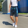 thumbnail image 6 of Sikiie Cool Blue Light Wolf Mens Pajama Shorts, Lightweight Lounge Pant with Pockets Soft Sleep Pj Shorts for MenSmall, 6 of 6