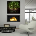 thumbnail image 4 of Epic Art 'Dear Darkness' by Mario Sanchez Nevado, Acrylic Glass Wall Art, 36"x36", 4 of 7