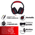 thumbnail image 4 of Audífono Headset Gamer Alámbrico Rojo Para PS4, PS5,Xbox, PC Sentry Microfono Retractible Almohadilla De Vinil, 4 of 5