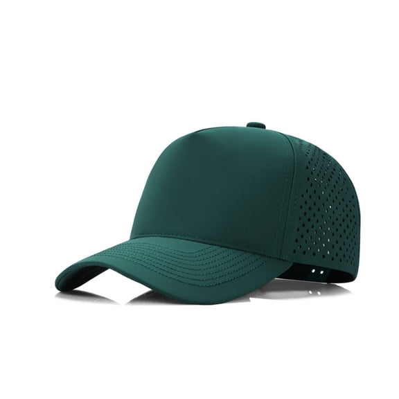 Men's and Women's Mesh Baseball Cap, UPF Sun Protection Quick-Dry Sport Hat, Breathable Outdoor Running and Cycling Cap for Hiking, Sports, and Daily Wear Blackish Green