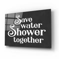 thumbnail image 2 of Epic Art 'Save Water, Shower Together' by Lettered & Lined, Acrylic Glass Wall Art, 16"x12", 2 of 8