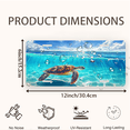 thumbnail image 2 of 1 Pcs 2D Flat License Plate Covers & Frames, Sea Turtle and Red For Decorative Front, Waterproof For Decoration Aluminum License Plate Covers & Frames Cover For Men Women, 12" X 6", 2 of 6