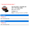 thumbnail image 2 of Tail Lamp Socket - Compatible with 2007 - 2012 Dodge Caliber 2008 2009 2010 2011, 2 of 2
