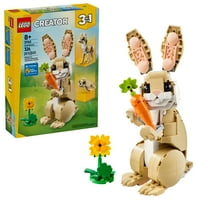 LEGO Creator 3in1 Cute Bunny Toy - Building Toys Set W/ 3 Build Options, Bunny, Seal, or Llama - Animal Figures for Kids, Girls & Boys, Ages 8  - Gift Ideas for Birthdays - 31162