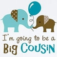 thumbnail image 2 of CafePress - Big Cousin To Be Elephant Body Suit - Baby Light Bodysuit, Size Newborn - 24 Months, 2 of 4