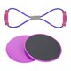 thumbnail image 1 of Juego de 3 discos deslizantes para ejercicios con cuerda de resistencia. púrpura, 1 of 8