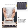 thumbnail image 4 of Molde para pan francés de 4 cavidades, molde para pasteles, accesorio de cocina, 4 of 8