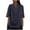 Navy, variant on Fanxing Linen Cotton Shirts for Women Plus Size Tops Gauze Linen V Collar Henley Blouses Oversized Summer Elbow Sleeve Workout Tops S-2XL