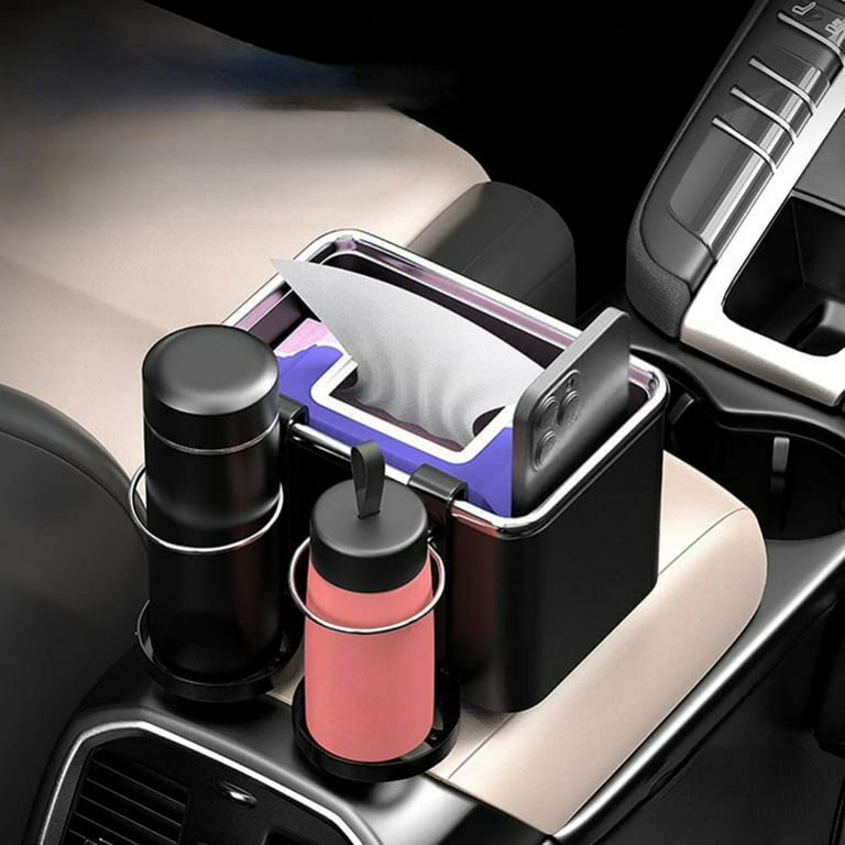 Multifunktions-Auto-Aufbewahrungsbox Armlehnen-Organizer Auto-Innenraum  Verstauen Aufräumzubehör für Telefon Tissue Cup Getränkehalter