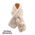 thumbnail image 3 of Kids Warm Winter Hat and Scarf Set Toddler Sherpa Earflaps Hat and Scarves Warm Soft Cold Snow Caps with Fleece Lining for Boys and Girls Gifts, 3 of 4