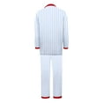 thumbnail image 5 of Wowcloth Men's Striped Pajama Set, Long Sleeve and Pants, Comfortable Cotton Loungewear for Home and Sleep, 5 of 7