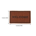 thumbnail image 2 of 2Pcs Mini Tapis Modèle Maison Créative Tapis Décoratif Scène Mise en Page Prop Brun, 2 of 7
