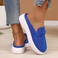 thumbnail image 5 of Women's 2026 Summer Loafers Solid Color Closed Toe Backless Mules Soft Sole Lightweight Cushioned Orthopedic Arch Support Wide Toe Box Comfort Walking Daily Footwear Sky Blue 37, 5 of 9