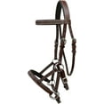 thumbnail image 2 of Western Leather Bridle – Bitless Training Sidepull with Reins, 2 of 6