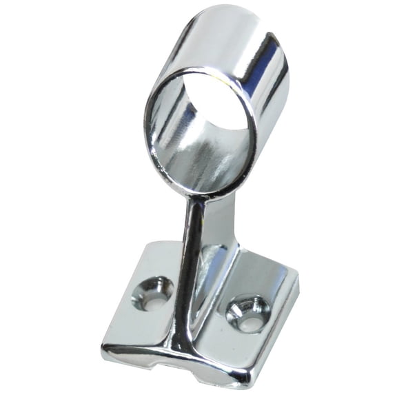 Whitecap S-1489C 60° Center Handrail Stanchion - 7/8" x 1-1/2", CP/Zamac