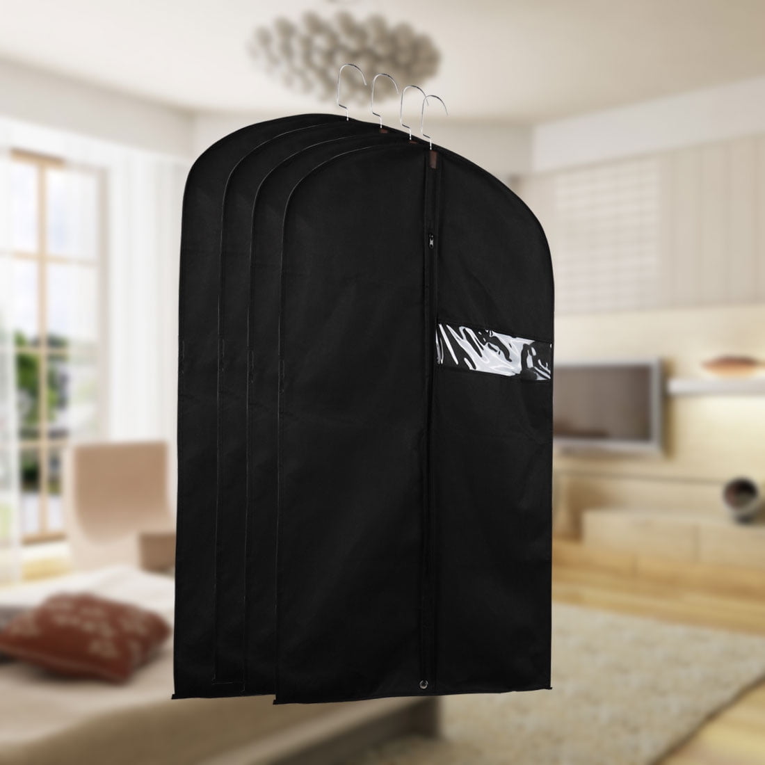 incl free shoe-bag high quality suit-carrier // clothes-cover // breathable material suit-cover first-class protection for your suits and clothes 3x Premium Garment bags 100 x 60 cm