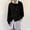 Black, variant on Clearance! Cardigan Sweaters for Women with Pockets,Fashion Women's Casual Long Sleeve Loose Solid Ladies Outing Cardigan Blouse Sweater Coat - Gray S