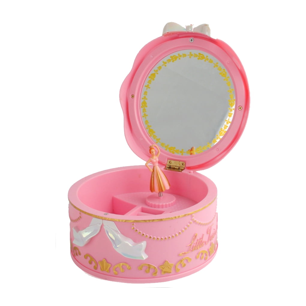 Children Dancing Girl Musical Boxes Toy Rotating Doll Performing Ballet