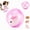 Pink, variant on Self-Rolling Interactive Cat Ball, Plush Animal Inside 360° Rolling, Electric Rolling Ball for Cats, Hamsters and Small Pets