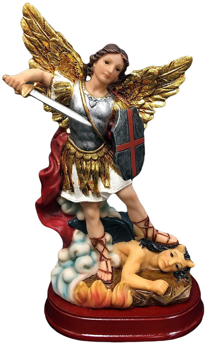 Hampstead Collection 8inch St. Michael The Archangel Statue Religious