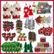 thumbnail image 2 of Colgante para árbol de Navidad, campanillas pequeñas, lazos de copos de nieve de Papá Noel, bolsas de la suerte con forma de estrella y alce, decoración colgante para árbol de Navidad para Año Nuevo, 2 of 5