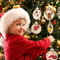 thumbnail image 3 of 50pcs DIY Christmas Wooden Ornaments Large Natural Wood Slices Predrilled with Hole Wooden Circles for Xma, 3 of 4