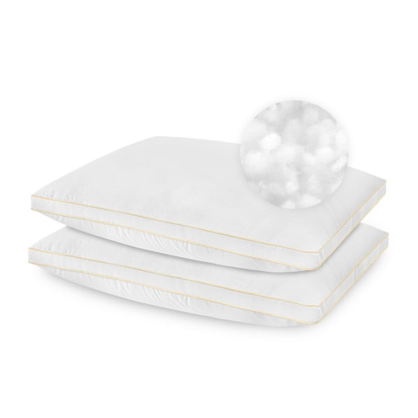 BioPEDIC Sleep Styles Medium Density Standard Pillow, 2 Pack