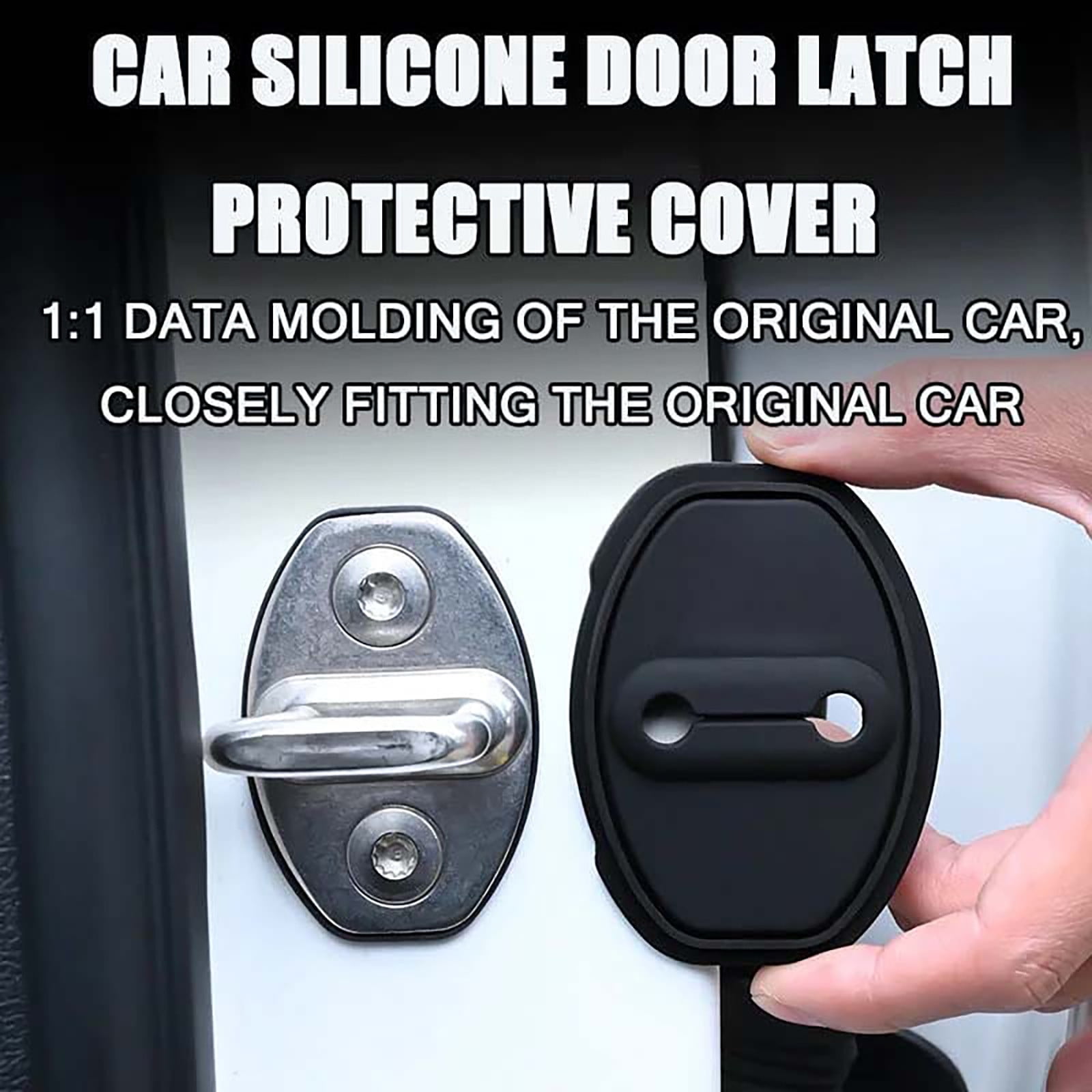 XYAIYT Car Door Lock Buckle Protective Cover with Shock Absorbing