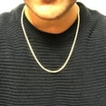 thumbnail image 3 of 14k Yellow Gold Miami Cuban Link Chain Necklace, 4mm, 26", 3 of 4