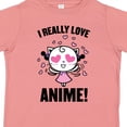 thumbnail image 4 of Inktastic I Really Love Anime with Cute Anime Cat and Hearts Boys or Girls Toddler T-Shirt, 4 of 5