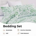 thumbnail image 2 of JUSTLET Duvet Cover Set Full Size, 3 Piece Comforter Cover with Pattern, Soft Bedding Set with 1 Duvet Cover and 2 Pillow Shams, Plain Petals, 2 of 8
