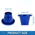 thumbnail image 3 of Ofertas Únicas Velocidad Apilamiento Campana Durable 1.85" ID 3.39" OD Turbo Motor Aire Entrada Aleación de Aluminio Azul 1.85", 3 of 6