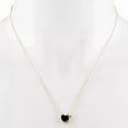 thumbnail image 2 of Heart Cut 2Ct Simulated Black Diamond Women's Pendant 14K Yellow Gold Plated 18", 2 of 3