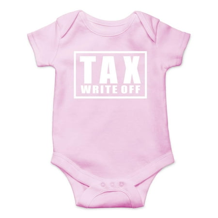 

Tax Write Off - Accountant Parent - Funny Cute Infant Creeper One-Piece Baby Bodysuit (Pink 12 Months)