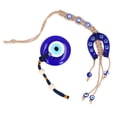 thumbnail image 1 of 2pcs Good Luck Charm and Protection Blue Evil Eye Car Hanging Ornament,Rear View Mirror Accessories Evil Eye Keychain Car Bags Pendant Home Decor (Horseshoe Blue Rope), 1 of 9