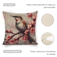 thumbnail image 3 of bird branch flowerslinen toss pillowcase decoration pillowcase gifting preferred 20x20inch cushion cover sofa pillowcase sofa bedroom living room car, 3 of 4