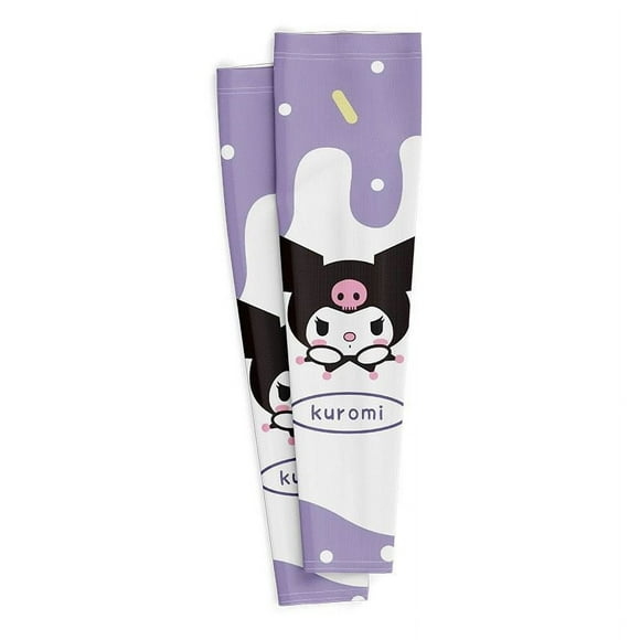 Sanrio Anime Hello Kitty 1Pair  Arm Sleeves Sun Protection Cooling UV Protection Sleeves Anti-Slip Ice Silk Arm Covers Gift ZR
