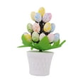 thumbnail image 2 of Huevos de Pascua artificiales Bonsai Decoración del hogar Decoraciones creativas para fiestas de Pascua Puntos coloridos, 2 of 9