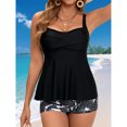 thumbnail image 4 of Trajes de Baño Sexy para las Mujeres, Impresión de Verano con Cojín de Pecho, sin Soporte de Acero Traje de Baño sin Espalda, 4 of 7