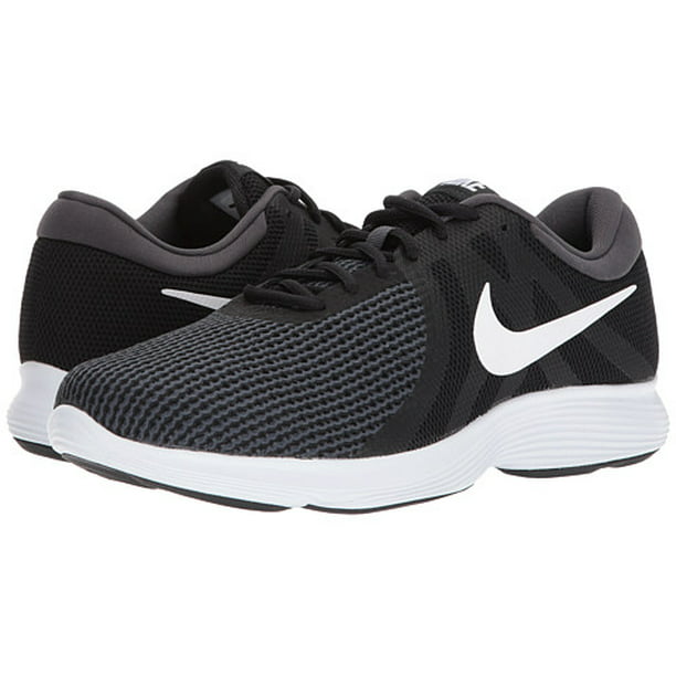Rítmico Terraplén al menos Nike REVOLUTION 4 4E Mens Black White Athletic Running Shoes - Walmart.com