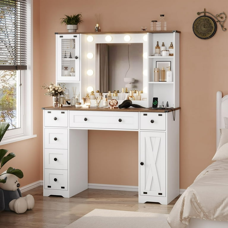 Dressing table with deep drawers discount