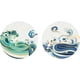thumbnail image 1 of Pegatina de pared con diseño retro de olas, 2 estilos, diseño circular de olas marinas, vinilo, decoración marina para habitación infantil, baño, dormitorio, sala de estar., 1 of 9