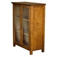thumbnail image 6 of Teamson Home Avery Freestanding Two-Door Floor Accent Cabinet with Antique Brass Handles, Oiled Oak, 6 of 8