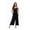 Black, variant on Jumpsuits for Women Floral Wide Leg Spaghetti Strap Sleeveless Casual Loose Ethnic Long Rompers with Pockets