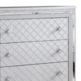 thumbnail image 2 of Benjara BM300500 62 in. Crossed Design & Blex Wide Dresser Chest with 6 Drawers, Silver, 2 of 5