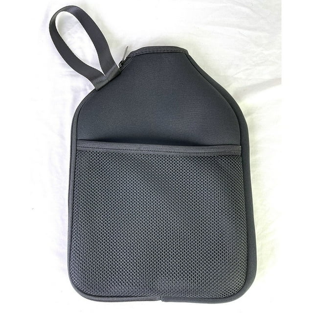 GLFILL 2PCS Pickleball Paddle Cover 9.4 x 12.2 inches Neoprene Paddle Storage Bag 2xBlack