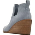 thumbnail image 3 of Toms Kallie Stone Grey Suede Pull On Wedge Heel Ankle Almond Toe Fashion Boots (Stone Grey Suede, 9), 3 of 5