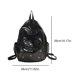 thumbnail image 2 of Mochila Escolar Brillante para Mujer Bolso Exterior para Mujer Con Bordado Lazo Cuero PU (negro), 2 of 9