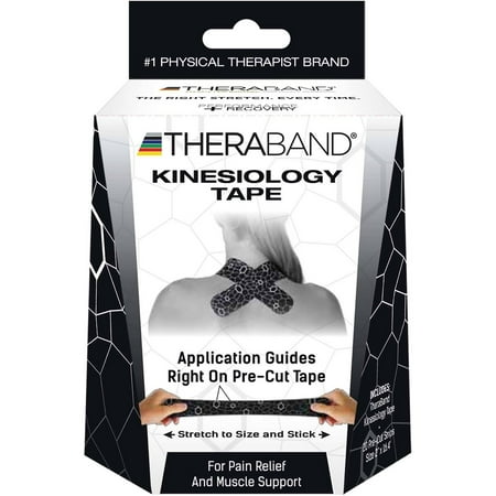 TheraBand Kinesiology Tape With XactStretch Indicator For Perfect Stretch and Application Every Time, Best In Class Adhesion, Water Resistant, 2 Inch X 10 Inch Strips, 20 Pack Precut, (Best Time To Take Zinc)