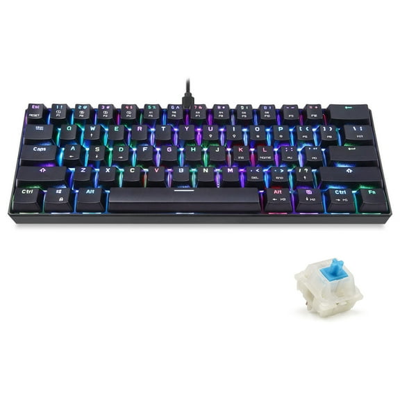 Oggfader Keyboards for Computers CK61 RGB MECHANICAL GAMING KEYBOARD WIRED NEW LED backlit keyboard